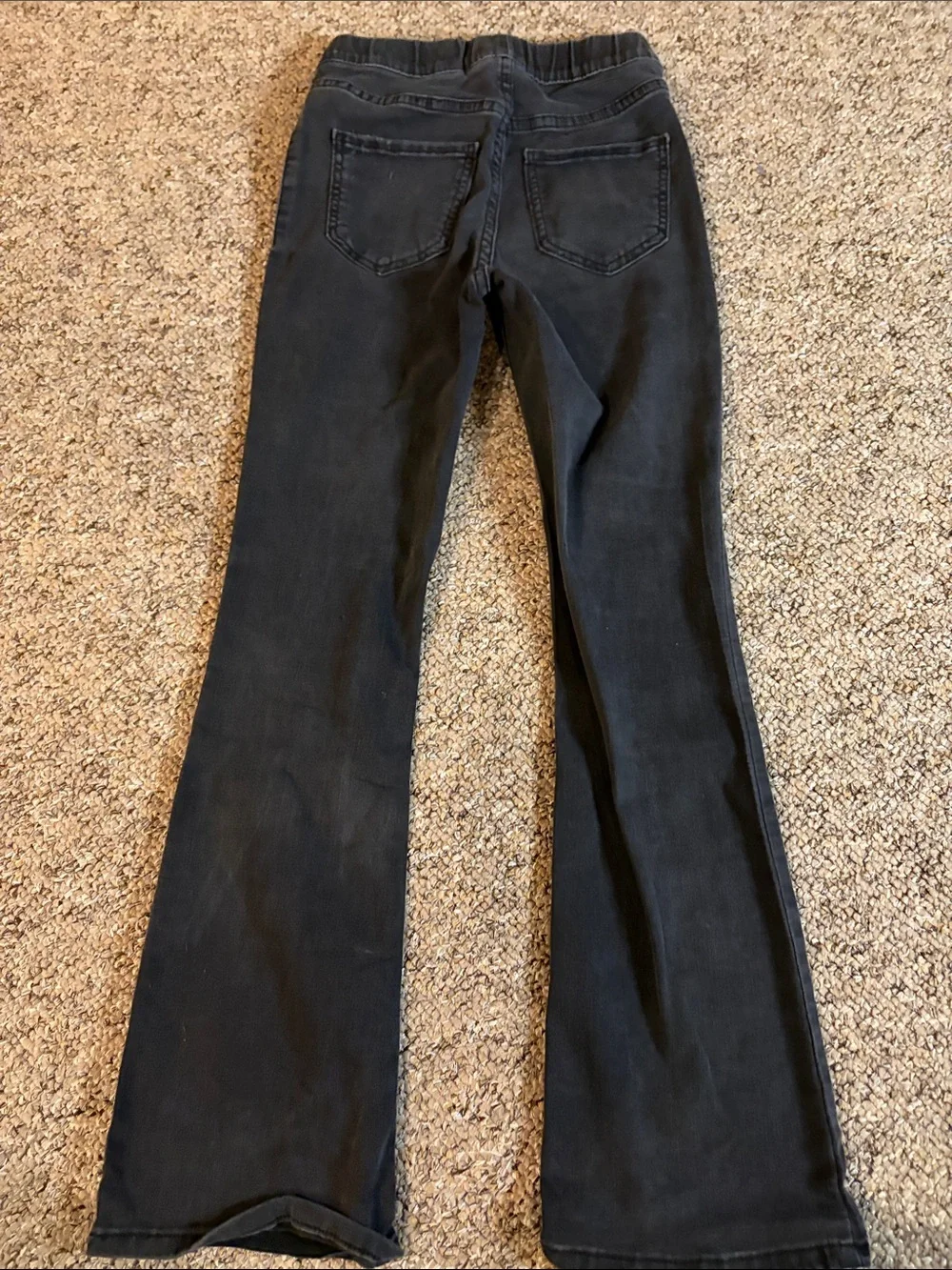 H&M Black Girls Embellished Flare Jeans